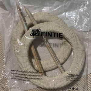 NWOT Shabby Chic, 2-Pack Window Curtain Brooches (Tie-Back) in Light Tan